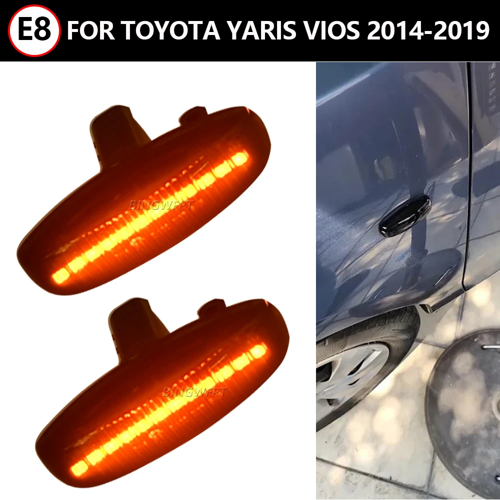 Intermitentes Laterales LED Dinámicos – Toyota Yaris / Vios 2014-2019